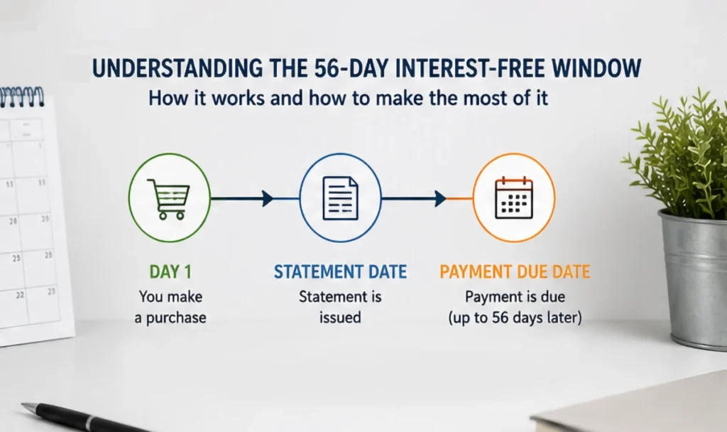 understanding upto 56 days interest free window